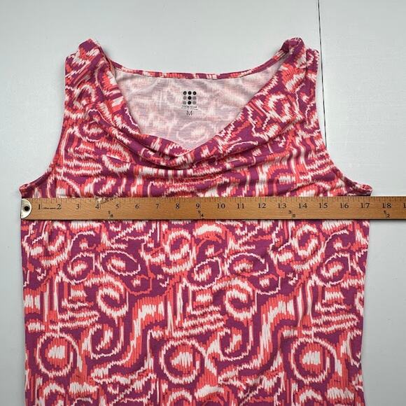 Title Nine Dress Womens Medium Pink Breeze Drape Neck Sleeveless Sporty Outdoor - Picture 8 of 11